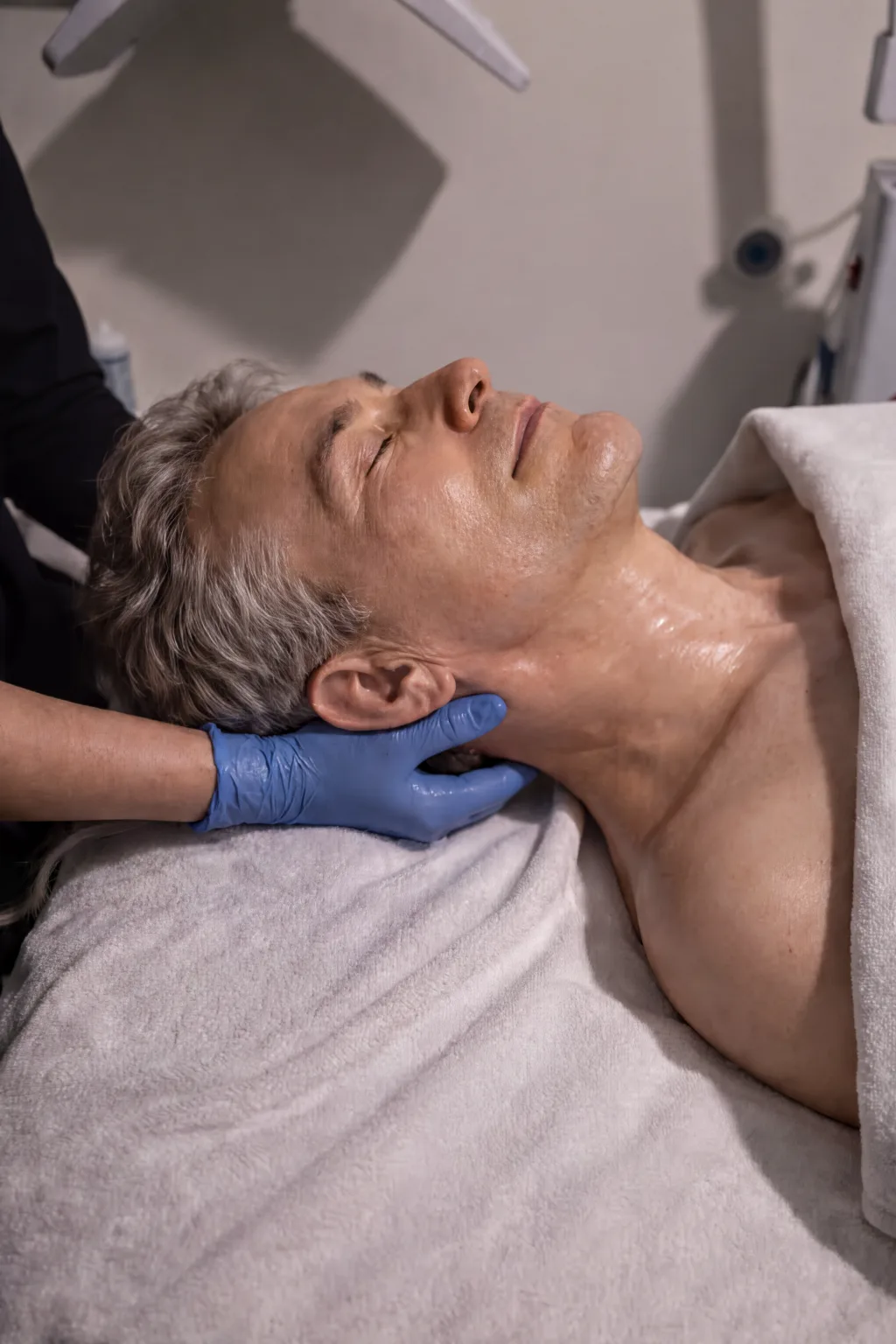 Lymphatic drainage neck massage and facial rejuvenation at AcuEsthe Tenafly NJ